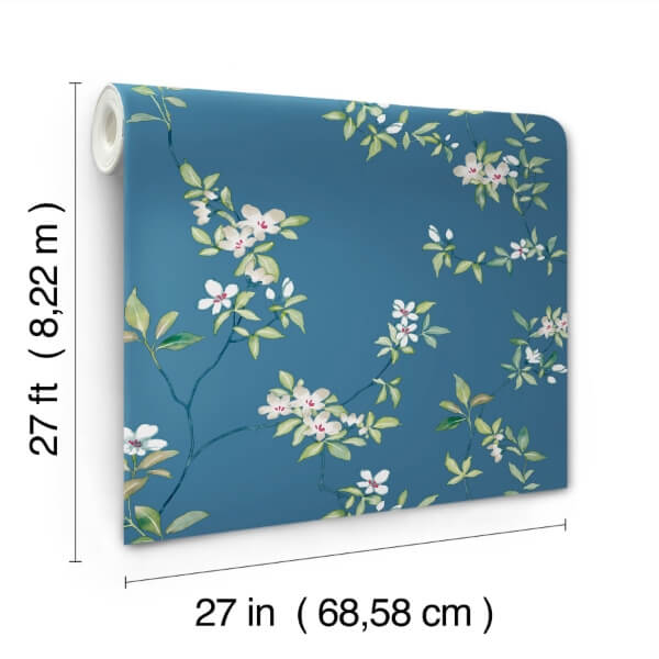 April Blossom Cobalt Wallpaper