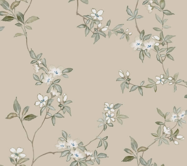 April Blossom Taupe Wallpaper