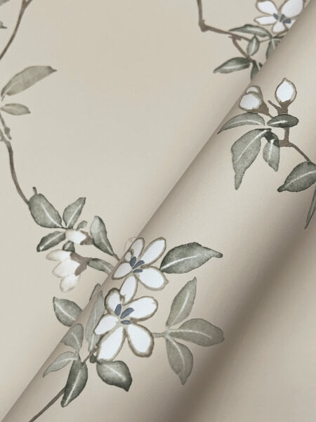 April Blossom Taupe Wallpaper