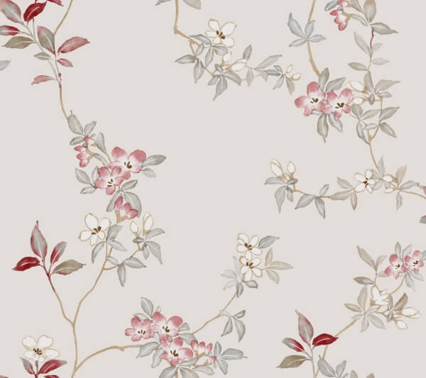 April Blossom Cream Wallpaper