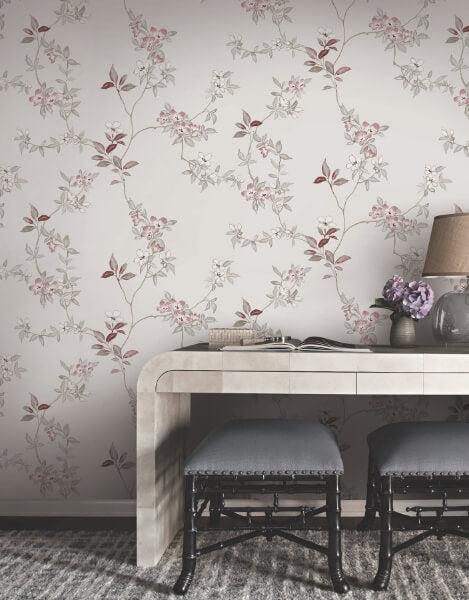 April Blossom Cream Wallpaper