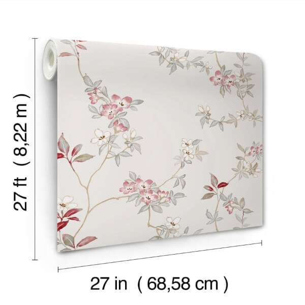 April Blossom Cream Wallpaper