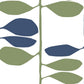 Sculpted Vines Alpine & Ultramarine Wallpaper