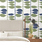 Sculpted Vines Alpine & Ultramarine Wallpaper