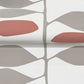 Sculpted Vines Vermillion & Graphite Wallpaper