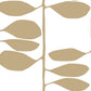 Sculpted Vines Gold Wallpaper