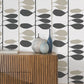 Sculpted Vines Carbon & Linen Wallpaper