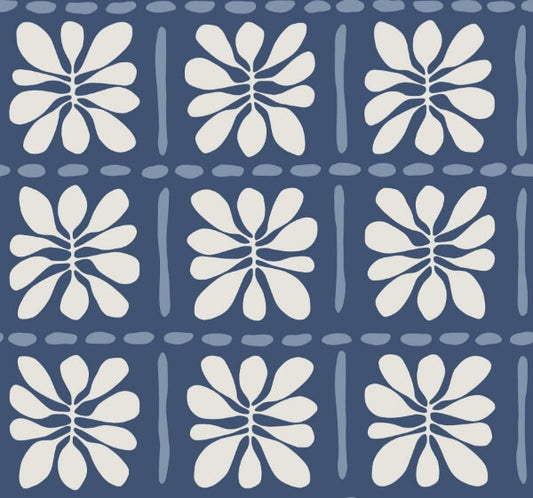 Mimosa Fleur Ultramarine Wallpaper