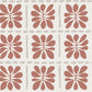 Mimosa Fleur Terracotta Wallpaper