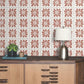 Mimosa Fleur Terracotta Wallpaper