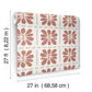 Mimosa Fleur Terracotta Wallpaper
