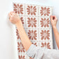 Mimosa Fleur Terracotta Wallpaper