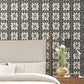 Mimosa Fleur Carbon Black Wallpaper
