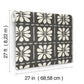 Mimosa Fleur Carbon Black Wallpaper