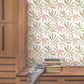 Little Garden Leaf & Coral Wallpaper
