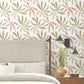 Little Garden Leaf & Coral Wallpaper