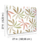 Little Garden Leaf & Coral Wallpaper