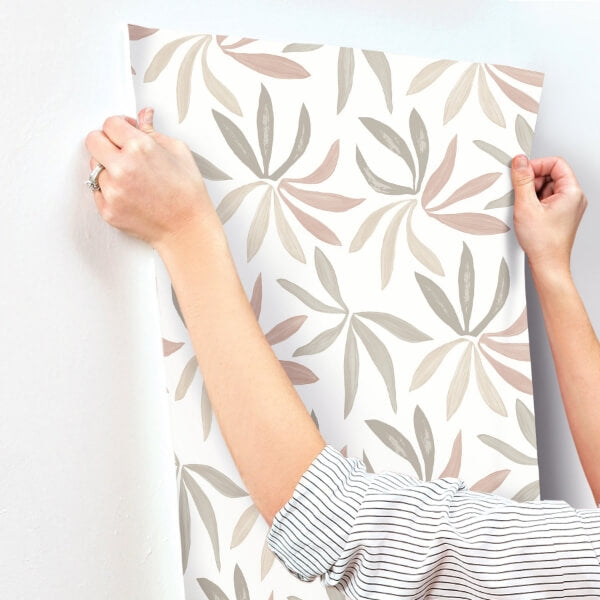 Little Garden Nude & Blush Wallpaper