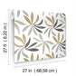 Little Garden Graphite & Gold Wallpaper