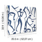 Joyful Dancers Ultramarine Wallpaper
