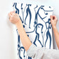 Joyful Dancers Ultramarine Wallpaper