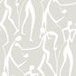 Joyful Dancers Lichen Grey Wallpaper