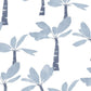 Painted Oasis Ultramarine Wallpaper
