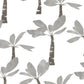 Painted Oasis Carbon & Graphite Wallpaper