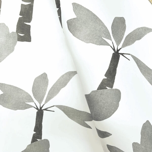 Painted Oasis Carbon & Graphite Wallpaper