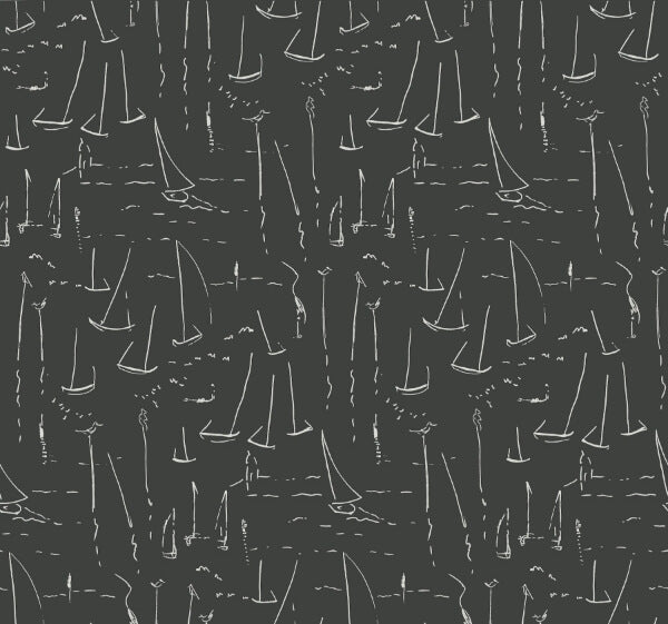 Vermillion Coast Carbon Black Wallpaper