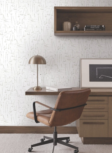 Vermillion Coast Silver Wallpaper