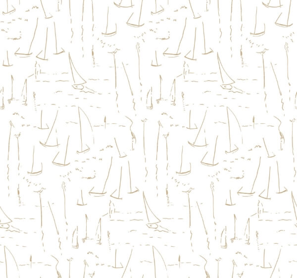 Vermillion Coast Gold Wallpaper