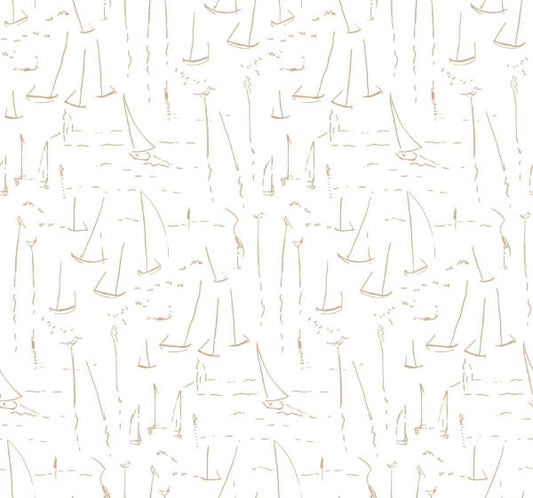 Vermillion Coast Gold Wallpaper