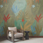 Chambord Gardens Leaf & Olive Wall Mural