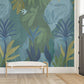 Chambord Gardens Ultramarine Wall Mural