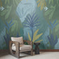 Chambord Gardens Ultramarine Wall Mural
