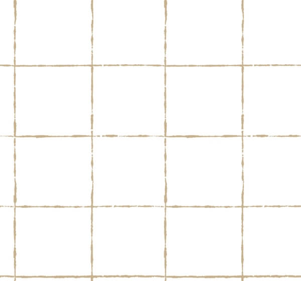 La Vitre Plaid Gold Wallpaper