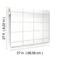 La Vitre Plaid Gold Wallpaper