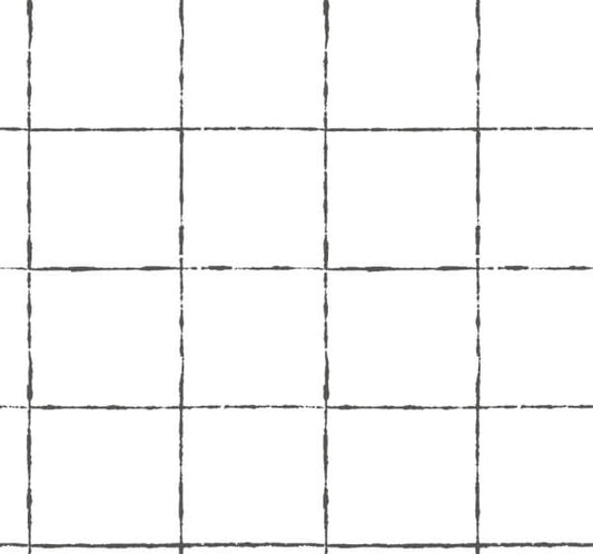 La Vitre Plaid Carbon Black Wallpaper