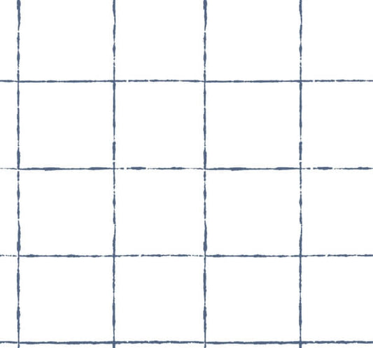 La Vitre Plaid Ultramarine Wallpaper