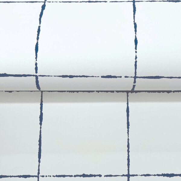 La Vitre Plaid Ultramarine Wallpaper