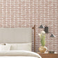 Modernist Motif Terracotta Wallpaper