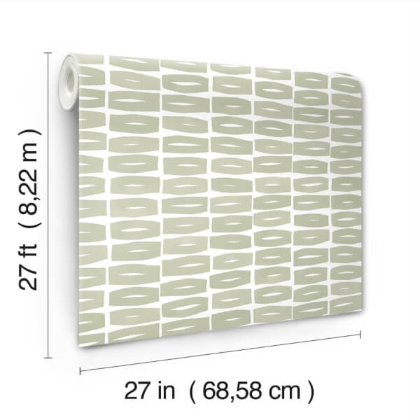 Modernist Motif Leaf Wallpaper