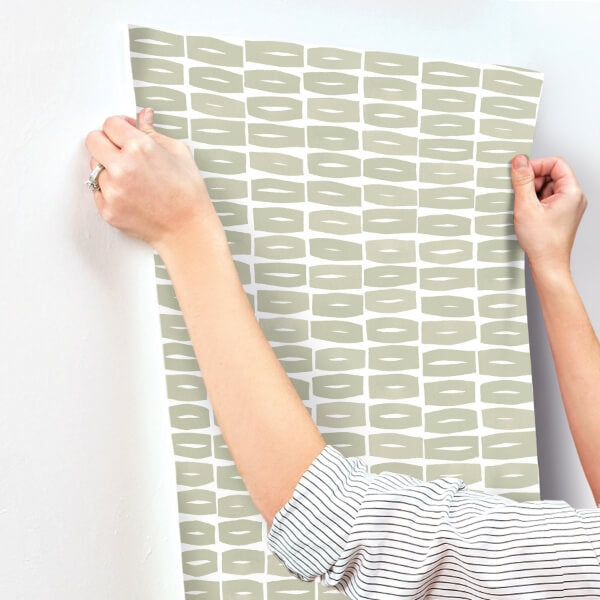 Modernist Motif Leaf Wallpaper