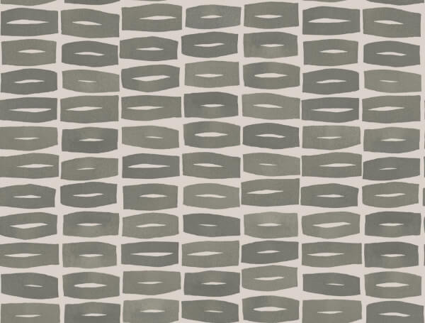 Modernist Motif Carbon Black Wallpaper
