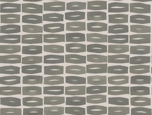 Modernist Motif Carbon Black Wallpaper