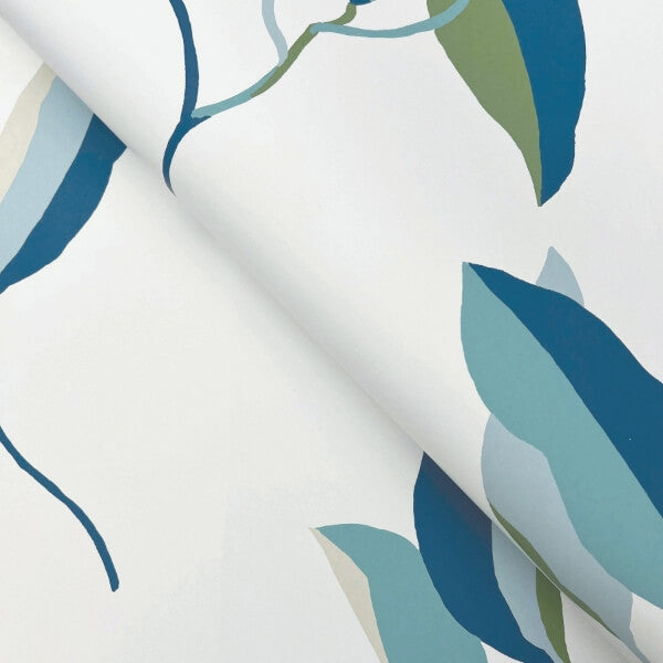 Brushwork Branches Alpine & Cobalt Wallpaper