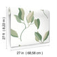 Brushwork Branches Leaf Green Wallpaper