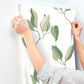Brushwork Branches Leaf Green Wallpaper