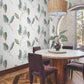 Brushwork Branches Mineral & Olive Wallpaper
